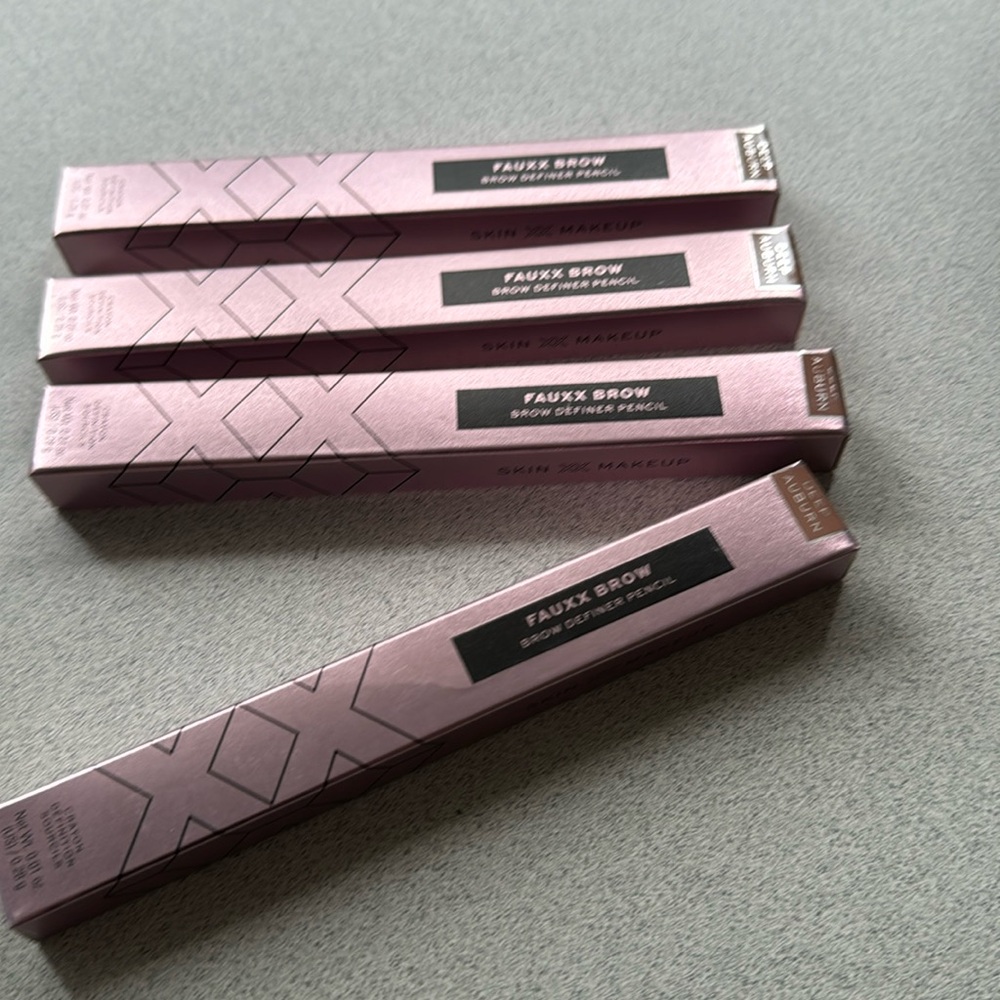 Skin XX Revolution Fauxx Brow Pencil Deep Auburn - Lot of 4